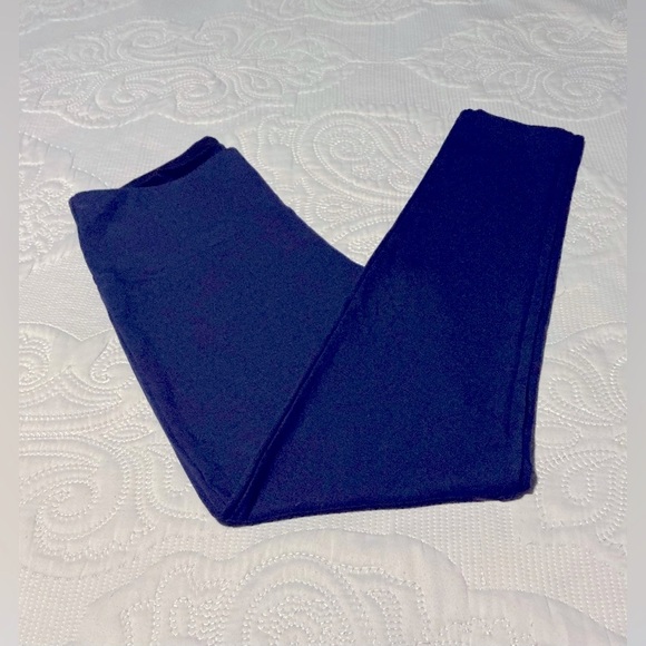 Black Elastic Waist Full-Length Leggings navy - Picture 7 of 7